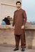 Peshawari Style Stitched Suit - Vintage Red