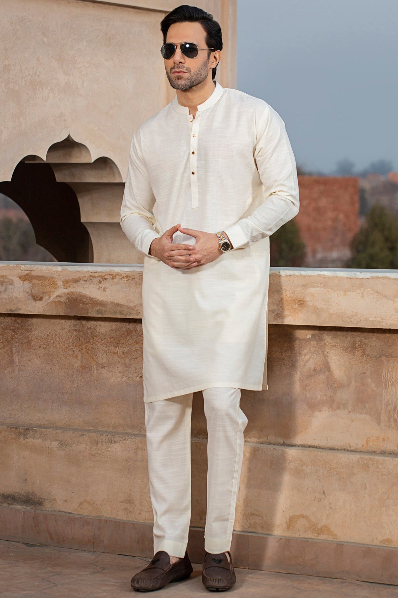 FESTIVE COLLECTION SLUB STITCHED SUIT - BOSKI