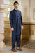 Shahansha Embroidered Stitched Suit with Shalwar - Navy