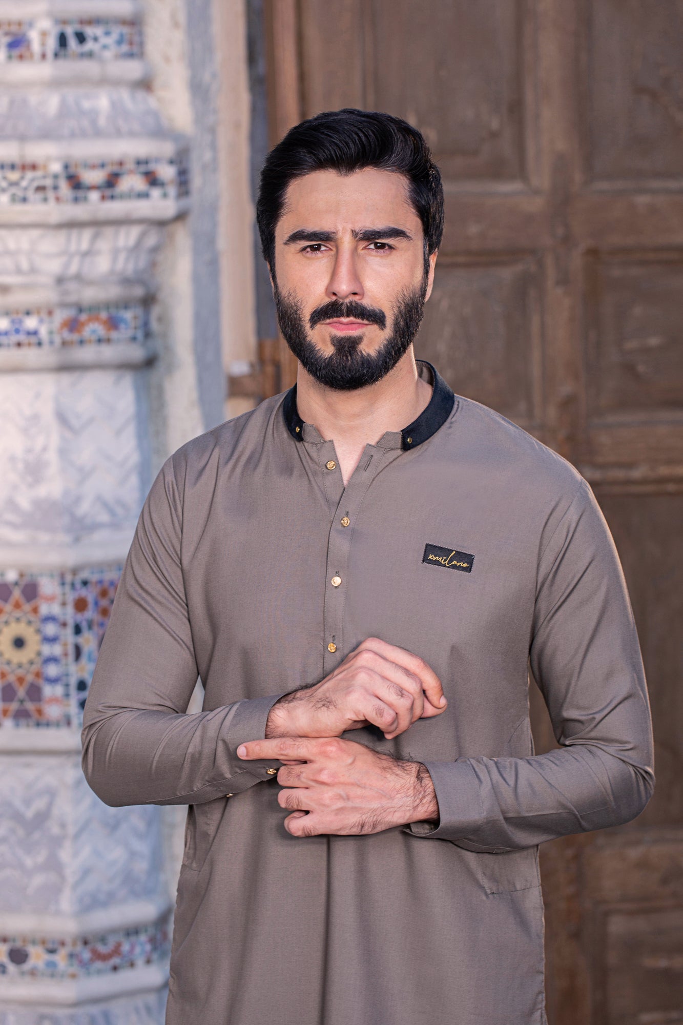 Signature Blended Stitched Suit - Grey