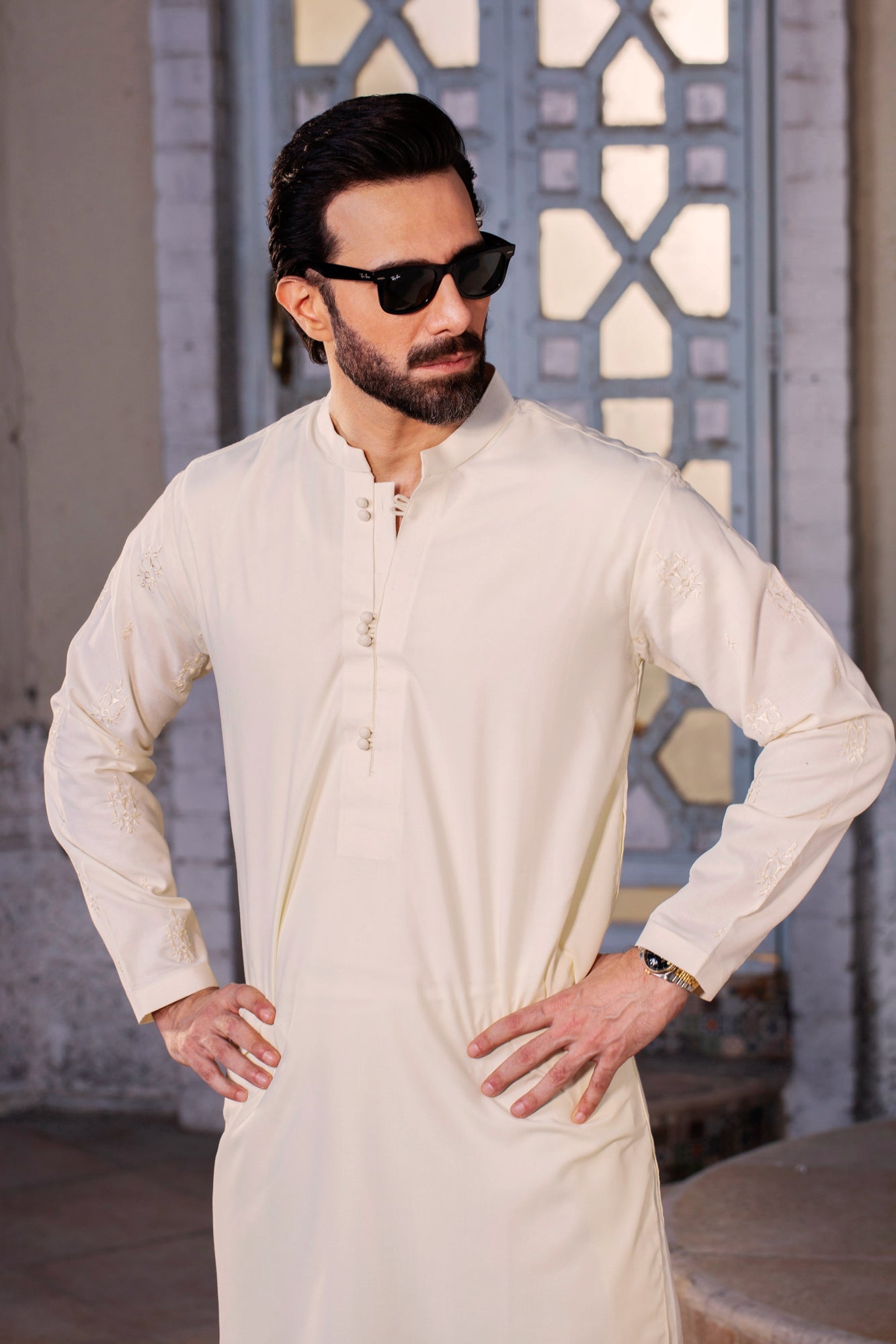 Royal Embroidered Stitched Suit - Boski
