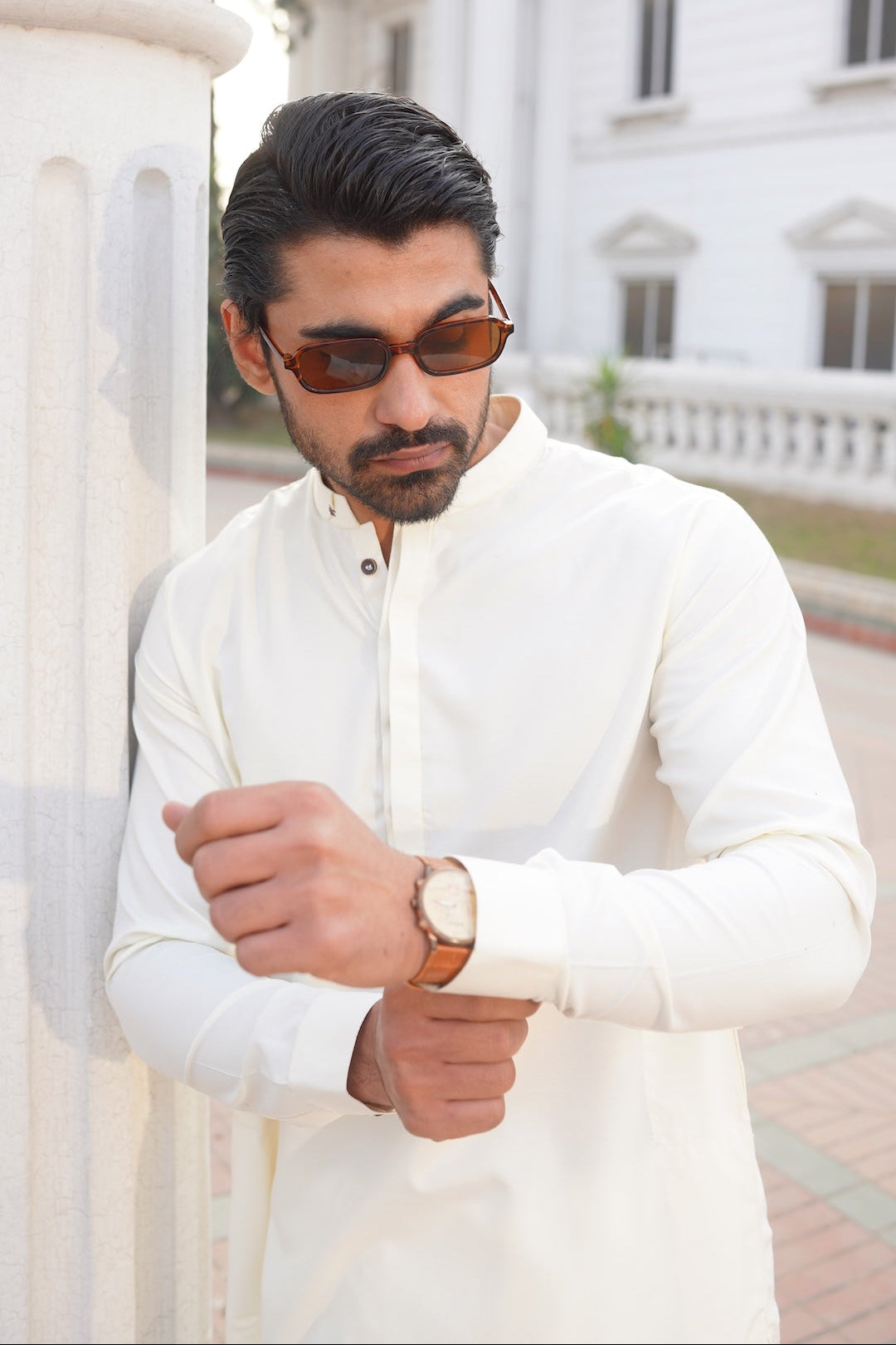 Stitched Modern Gumpatti Kameez with Shalwar - Boski
