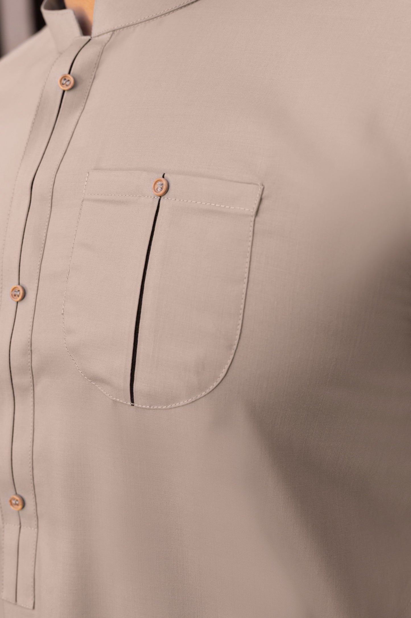 Plum with Pocket Stitched Suit