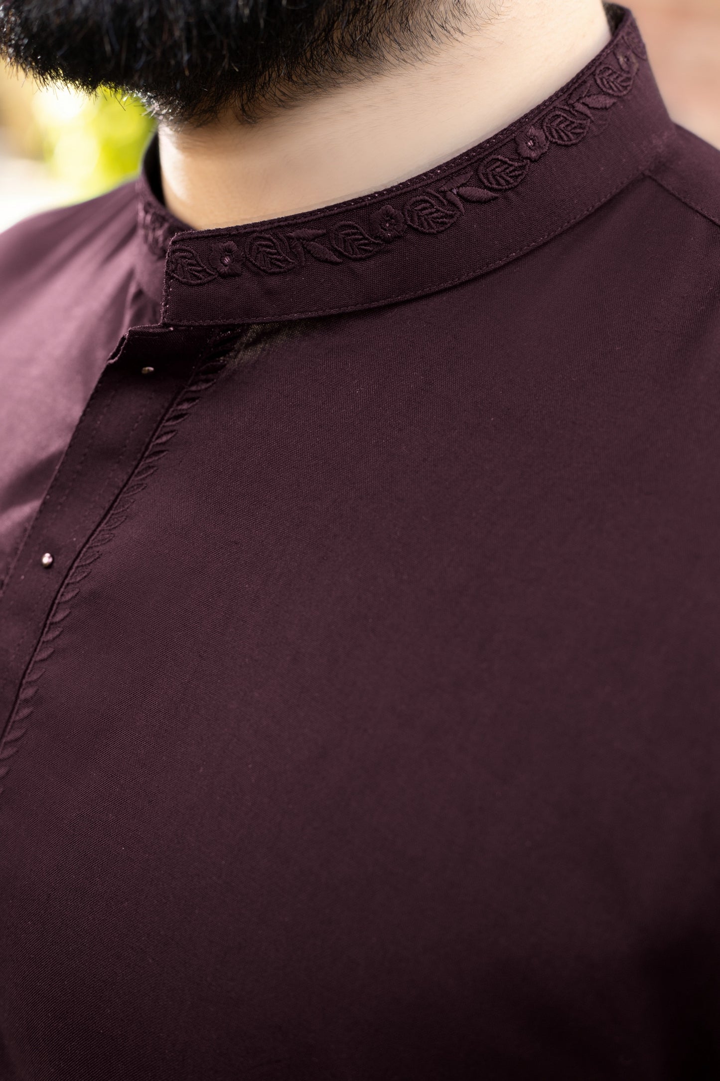 Royal Stitched Suit Collection in Dark Burgundy