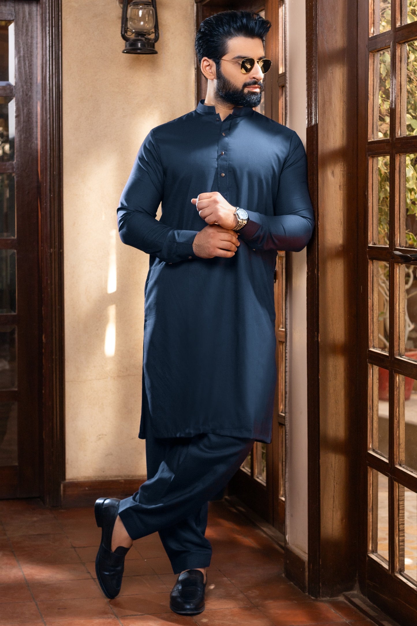 Hayat Embroidered Stitched Suit - Teal