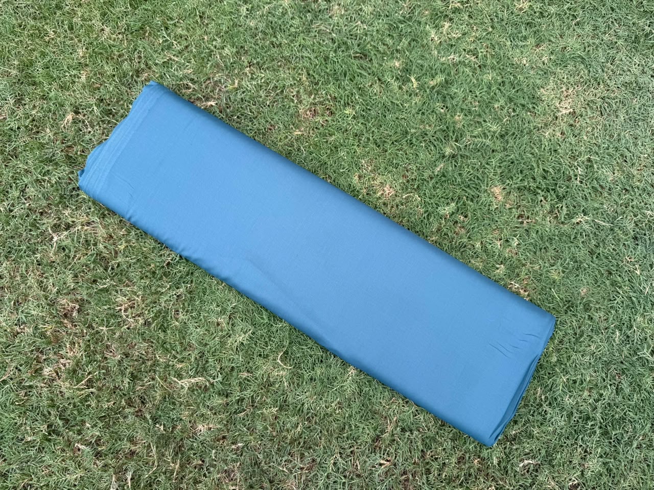 Blended Wash & Wear All Season Fabric -Medium Teal Blue