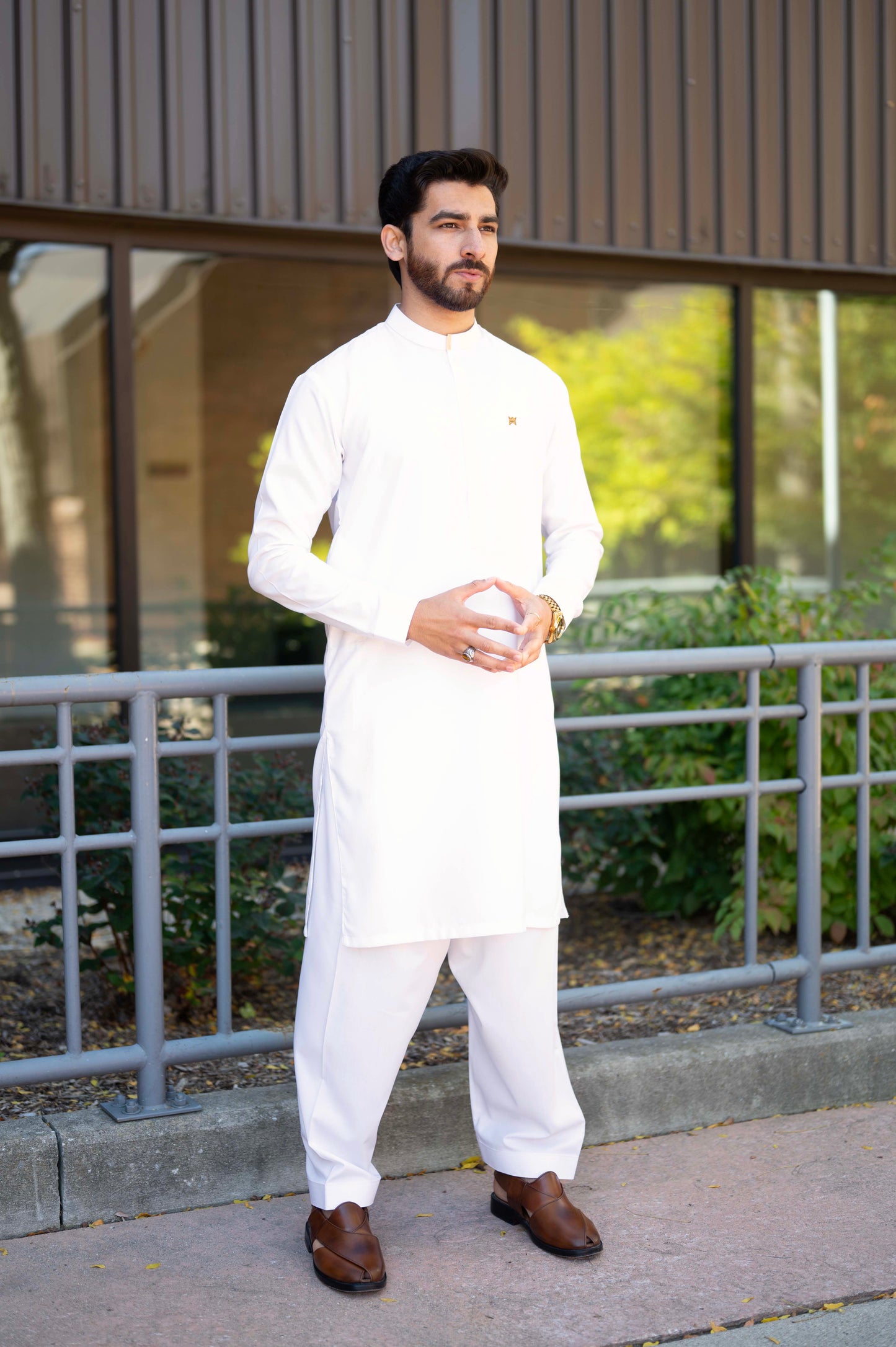 Boski Crisp Fall Stitched Gumpatti Suit with Shalwar
