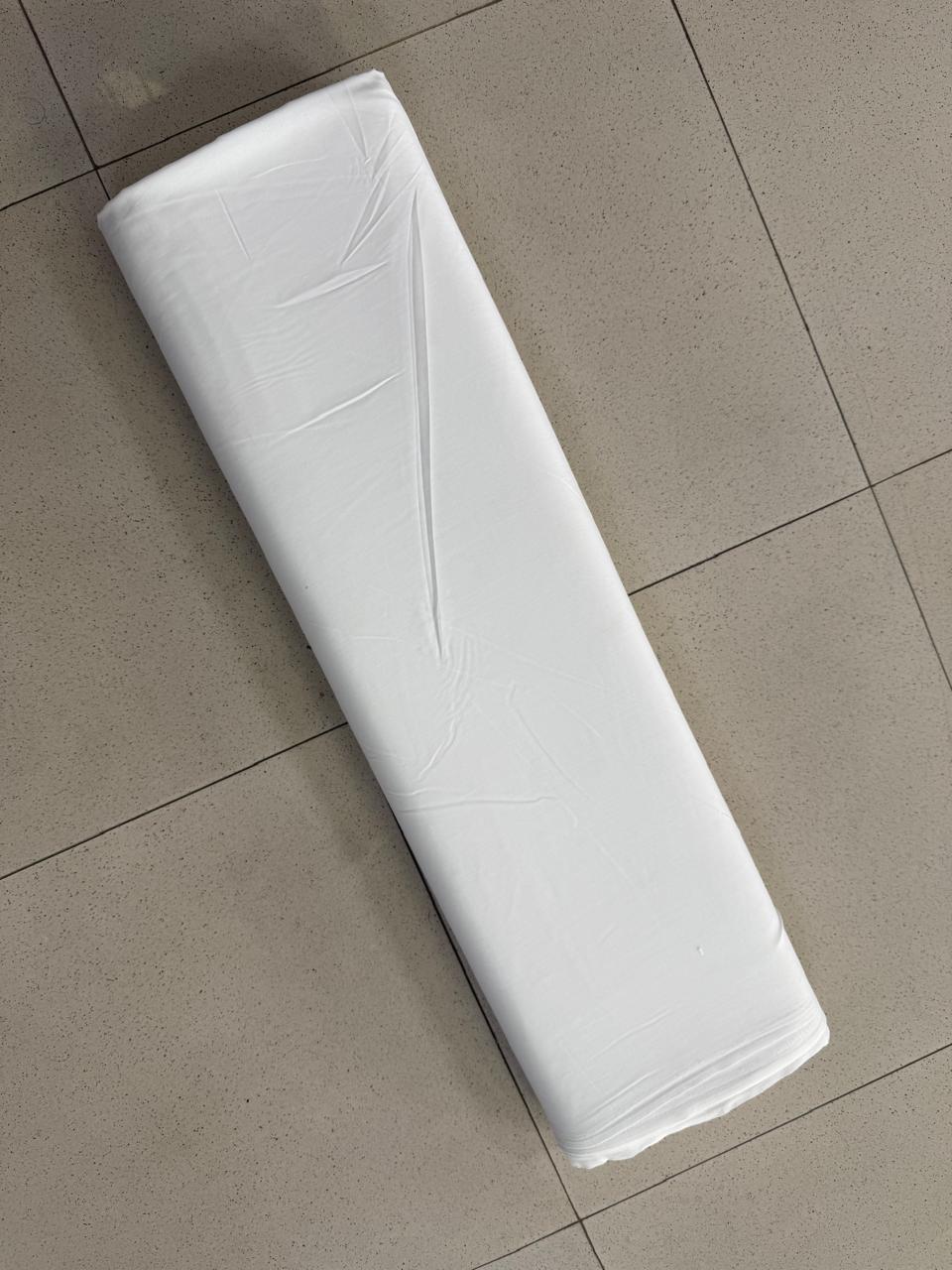 Blended Wash & Wear All Season Fabric - Pure White