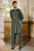 MUGHAL E AZAM Embroidery COLLECTION STITCHED SHALWAR WITH KAMEEZ - Olive
