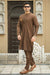FORMAL FESTIVE COLLECTION STITCHED SUIT WITH SHALWAR - Coffee Brown