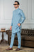 Premium Stitched Suit - Aqua Blue