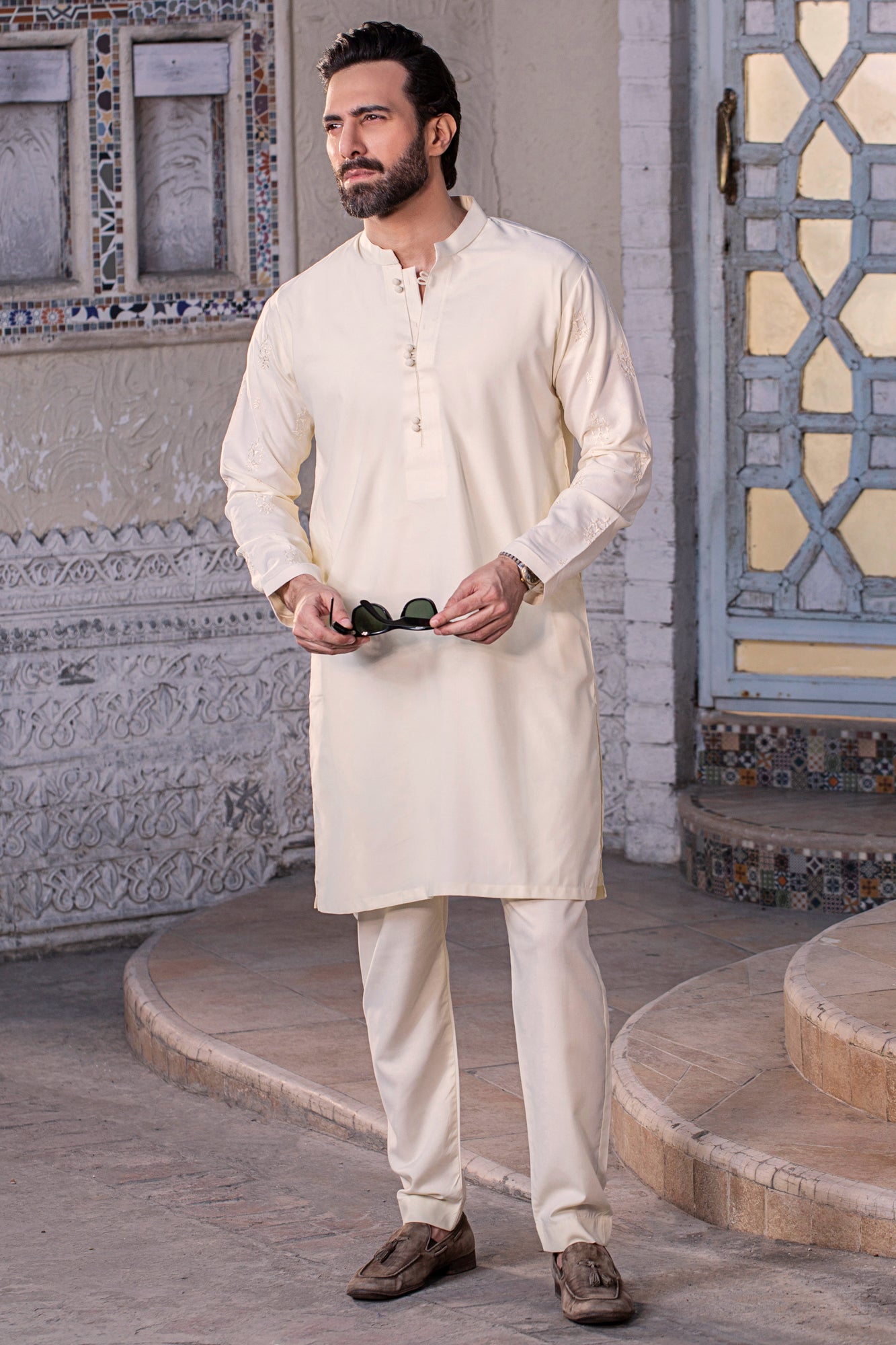 Royal Embroidered Stitched Suit - Boski