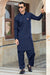 ROYAL COLLECTION WITH MOTIF STITCHED SUIT -Navy