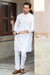 Festive Collection Stitched Pocket Embroidery Suit - Egg White