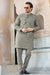 ROYAL EMBROIDERED COLLECTION STITCHED SHALWAR WITH KAMEEZ - Silver