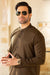 FORMAL FESTIVE COLLECTION STITCHED SUIT WITH SHALWAR - Olive
