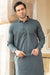 FESTIVE COLLECTION DOUBLE COLLAR BAN SUIT - Solid Charcoal