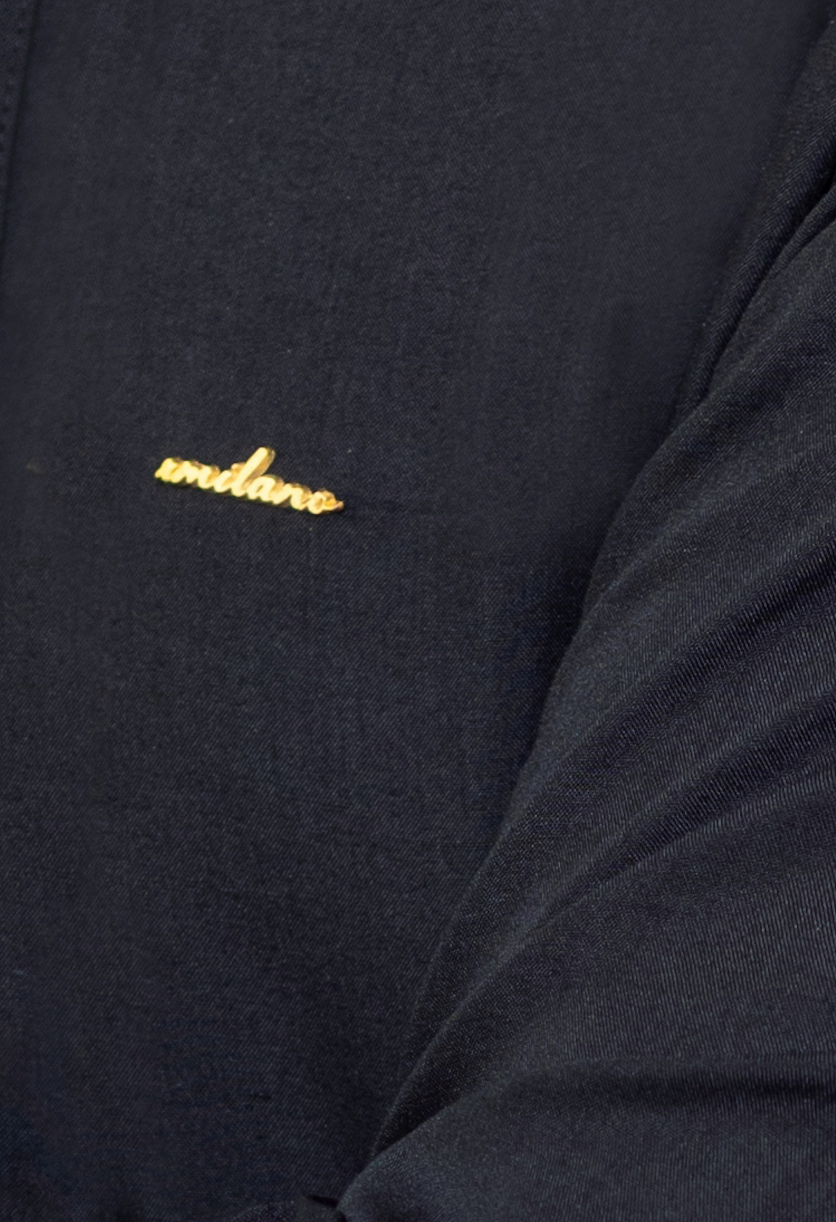 Signature xMilano Badge and Gumpatti Shalwar Kameez-Black