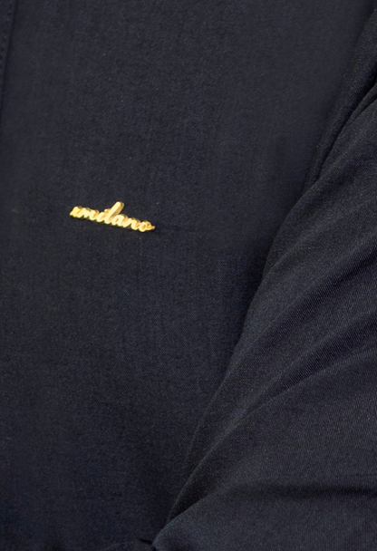 Signature xMilano Badge and Gumpatti Shalwar Kameez-Black