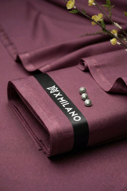 Blended Wash & Wear All Season Fabric -Plum Magenta