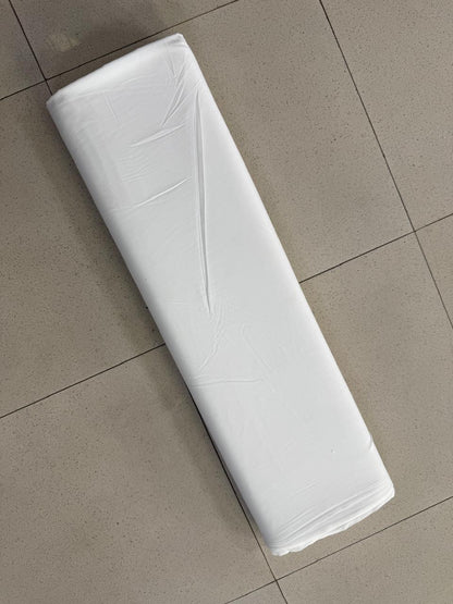 Blended Wash & Wear All Season Fabric - Pure White