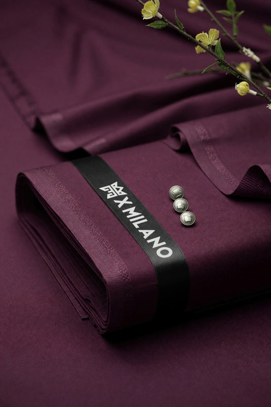 Blended Wash & Wear All Season Fabric -Dark Burgundy