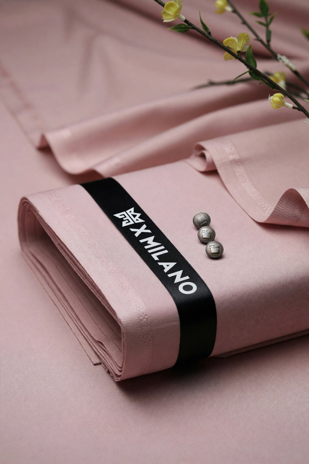 Blended Wash & Wear  All Season Fabric - Pink