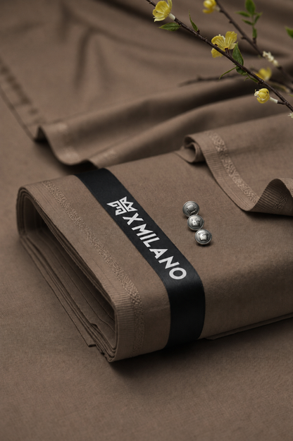 Blended Wash & Wear All Season Fabric -Latte Brown
