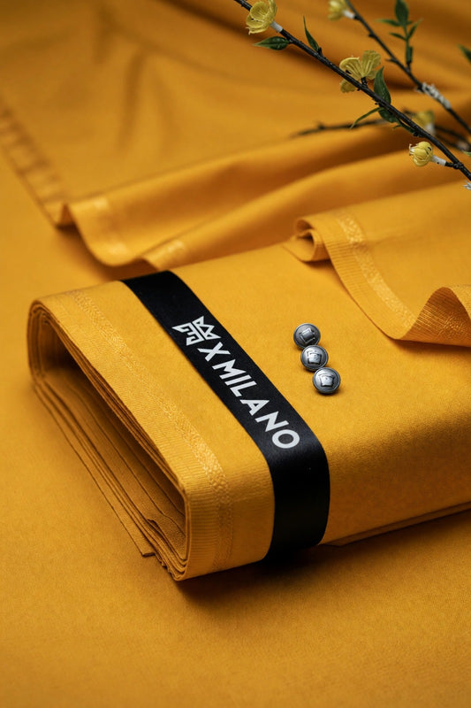 Blended Wash & Wear All Season Fabric -Mustard