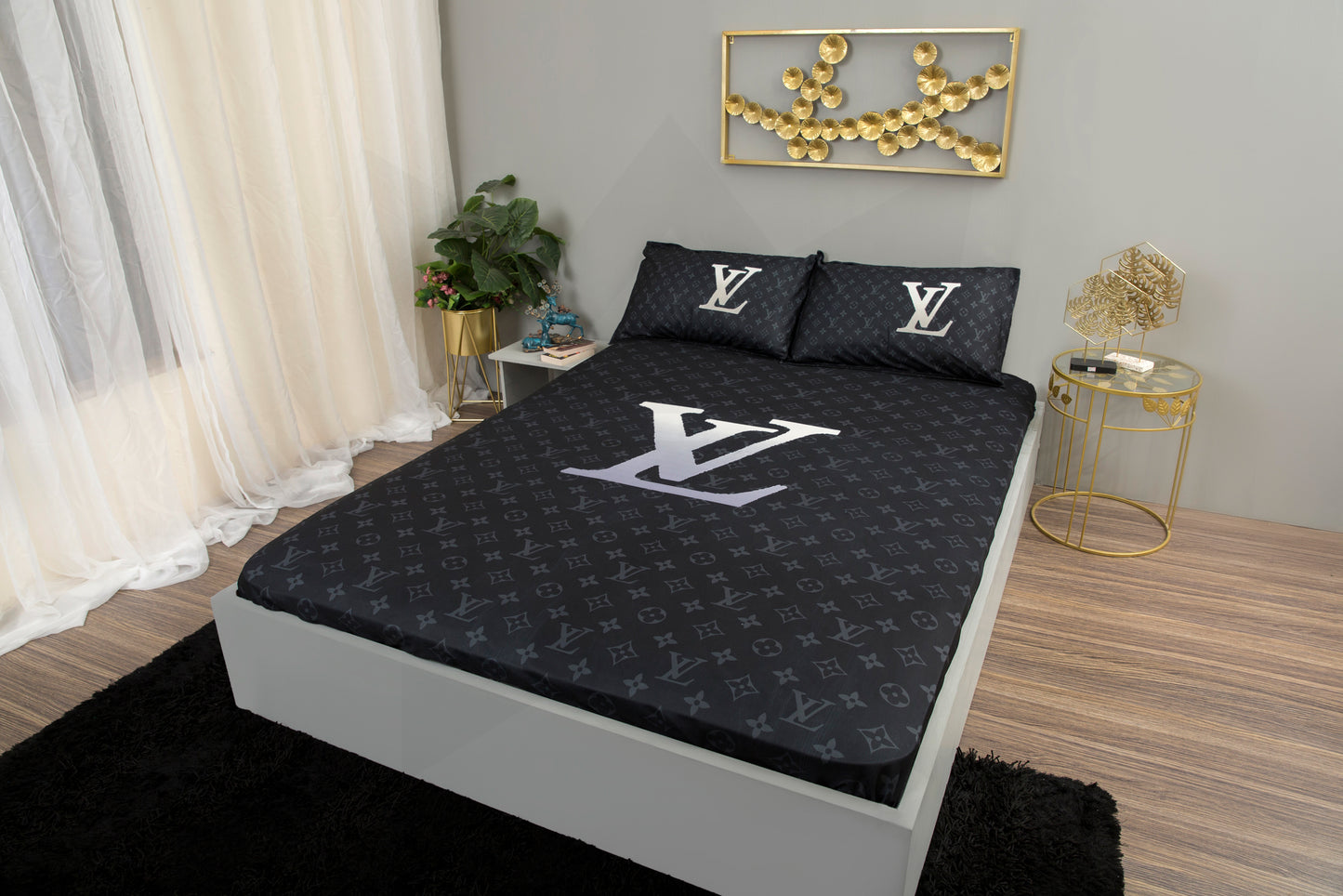 LVS TWOTONE BEDSHEET 2pc