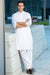 Royal Embroidered Collection Stitched Shalwar with Kameez - Egg White