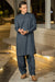 Royal Embroidered Collection Stitched Shalwar with Kameez - Navy  ko