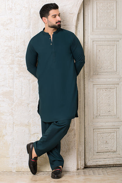 Mughal e Azam All Season Collection Shalwar Kameez with GumPatti - SeaGreen