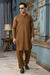 Stitched All Season Blended Shalwar Kameez - Camel Brown